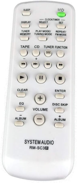 RM-SC3 Replacement Remote Control for Sony CD HiFi System Audio RM-SC3 CMTCP555 CMTHPX7 CMTNE5 LBTZX6 LBTZX8 LBTZX9 MHCGX250