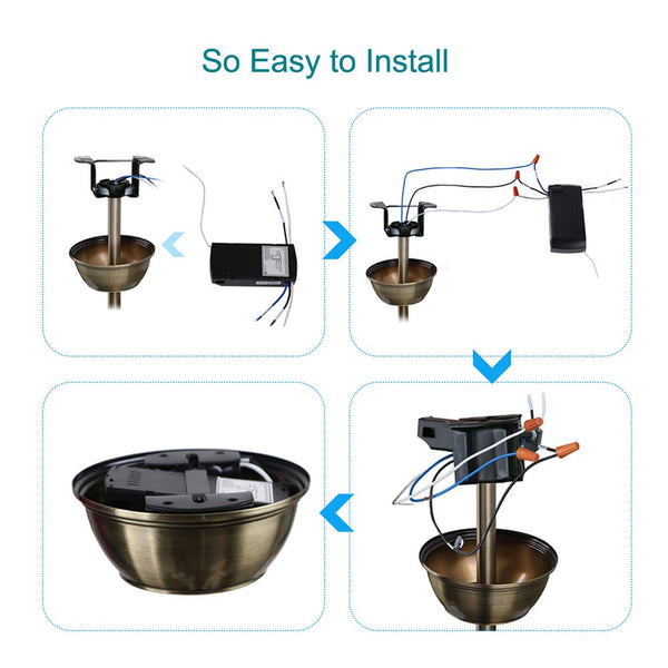 Universal Ceiling Fan Remote Control Kit, 3-in-1 Ceiling Fan Light Timing & Speed Remote, for Hunter/Harbor Breeze/Westinghouse/Honeywell/Other Ceiling Fan lamp