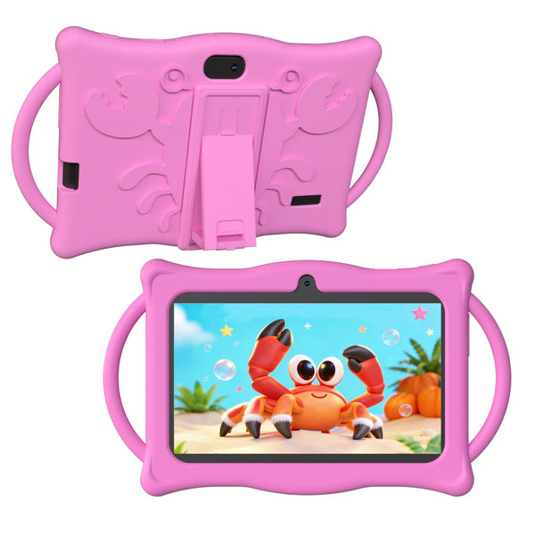Android Kids Tablet 7 inch Tablets for Kids, 4GB RAM 32GB ROM Quad Core Toddler Tablet with Shockproof Case, Parental Control, WiFi, Bluetooth, 3000mAh Battery, Dual Camera, Educational, Game, Blue
