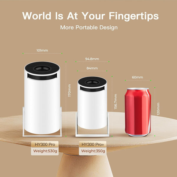 Mini Projector with Wi-Fi 6 & Bluetooth 5.4, 1080P 4K Support Full HD, Auto Keystone 360° Portable Home Cinema Smart Projector for iOS/Android X1