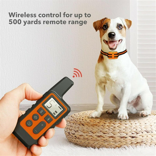 Vibrating Collar for Dogs Electric Dog Collar with Remote Control Long Distance 500M Waterproof 3 Function Modes Suitable for All Types of Dogs