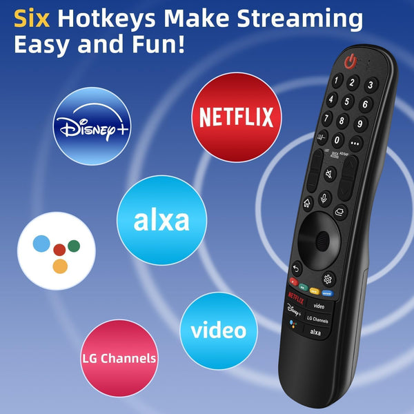 Replacement for LG TV Remote, for All 2019-2025 LG Remote Control for Smart TV with Voice and Pointer Function, for LG Magic Remote