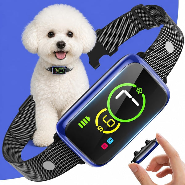 Dog Bark Collar for Dogs, Smart Barking Collar with Sound & Vibration, AI Detection Anti Barking Device for Dogs, Lightweight for Small Medium Large Dogs