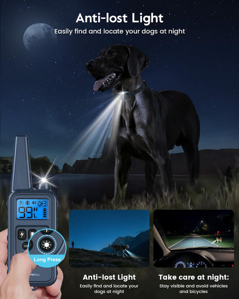 Dog Training Collar, 4200FT Remote Shock Collar for Dogs 8-140lbs