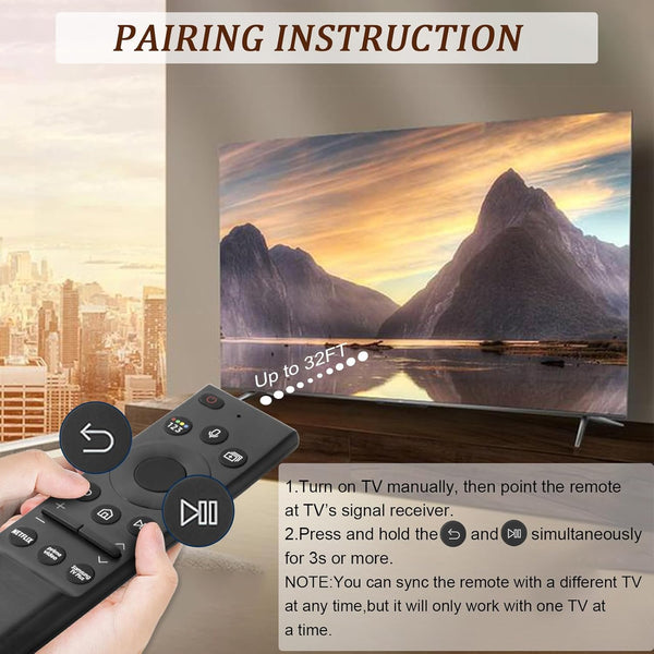BN59-01357A Solar Remote Control for Samsung Smart TV, RMCSPA1EP1 Solar Power Voice Remote Control for 2021 Samsung NEO LED Smart 4k Ultra HD TV (with USB Type-C Cable)