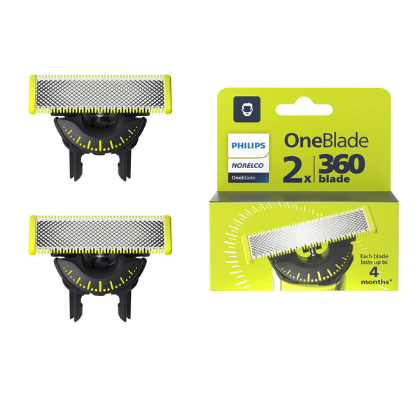 4Pcs Replacement Blades Compatible  for  Norelco OneBlade Electric Shaver and Trimmer