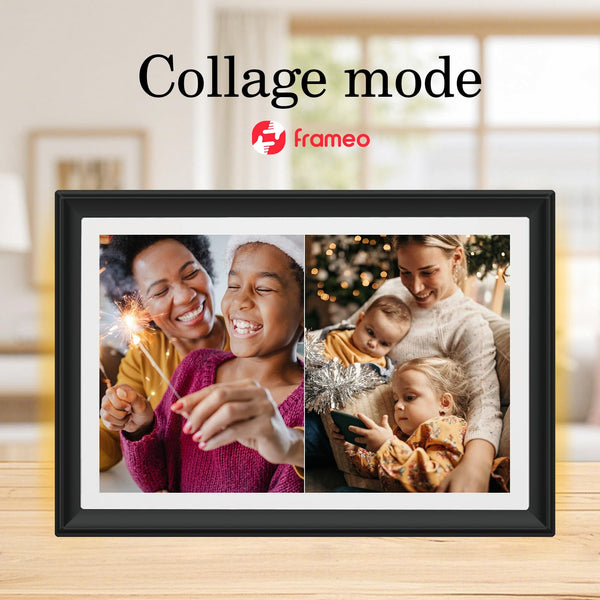 10.1 Inch Smart WiFi Digital Photo Frame 1280x800 IPS LCD Touch Screen, Auto-Rotate Portrait and Landscape, Share Moments Instantly via Frameo App from Anywhere