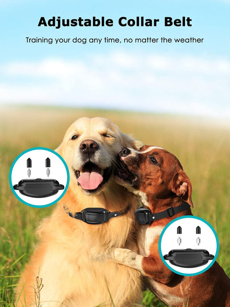 Shock Collar for Dogs - Waterproof Rechargeable Dog Electric Training Collar with Remote for Small Medium Large Dogs with Beep, Vibration, Safe Shock Modes (8-120 Lbs)