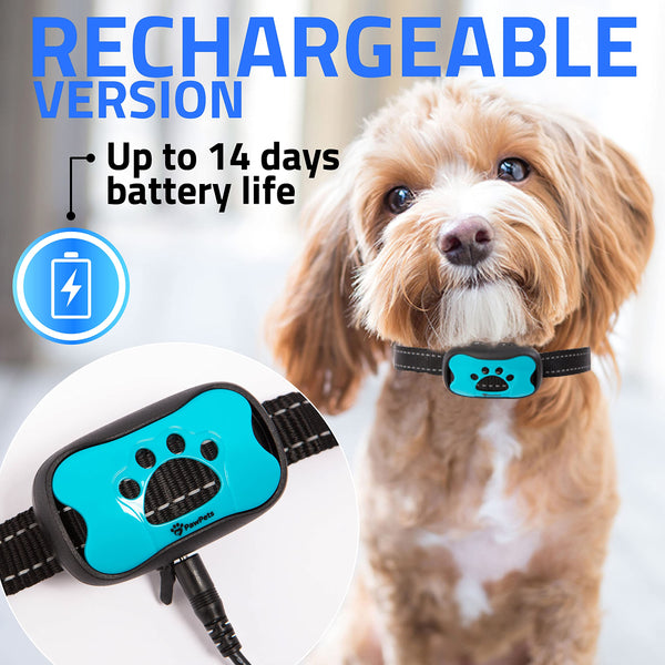 Anti Bark Collar, No Shock Training Dog Collar,  Humane with Vibration and Sound Barking Collar for Small Medium Large Dogs 5-100lbs