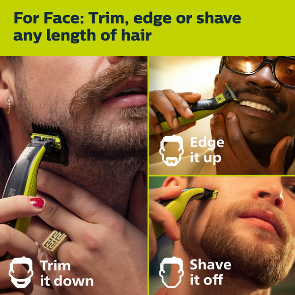 4Pcs Replacement Blades Compatible  for  Norelco OneBlade Electric Shaver and Trimmer