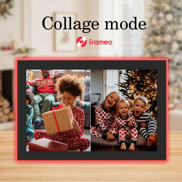 10.1 Inch Smart WiFi Digital Photo Frame 1280x800 IPS LCD Touch Screen, Auto-Rotate Portrait and Landscape, Share Moments Instantly via Frameo App from Anywhere
