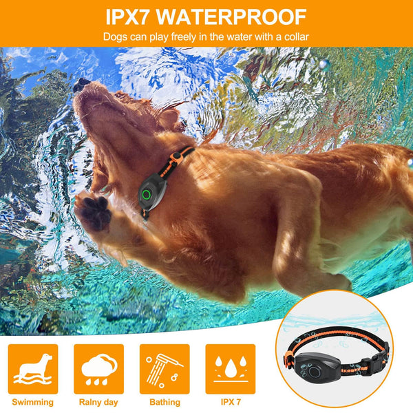 Dog Training Collar with 1 Collar,  IPX7 Waterproof Dog Shock Collar with Remote Range 1300ft  for Small Medium Large Dogs